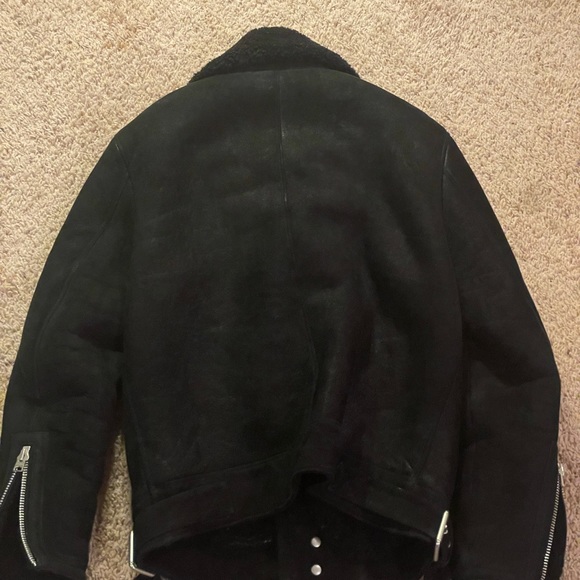 Allsaints Miles Shearling Moto Jacket - Picture 2 of 3